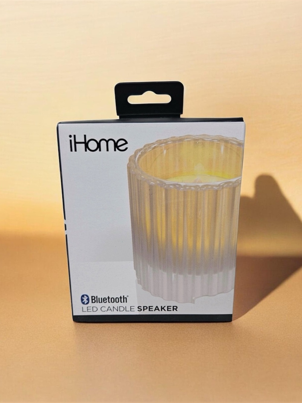 iHome LED Candle Speaker in White and Yellow Glow